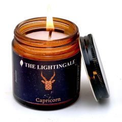 Capricorn ( jasmine )  Scented Soy Wax Jar Candle