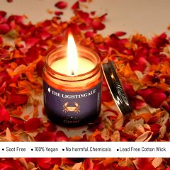 Cancer ( Lavender )  Scented Soy Wax Jar Candle