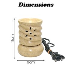 Ceramic electric diffuser / Aroma Oil, Tart Burner, Round in shape