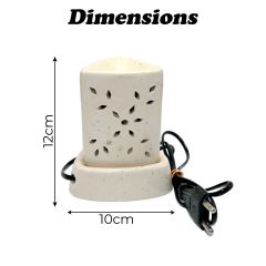 Ceramic electric diffuser / Aroma Oil, Tart Burner, Triangular in shape